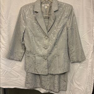 Danilo Silver Blazer and Skirt Set